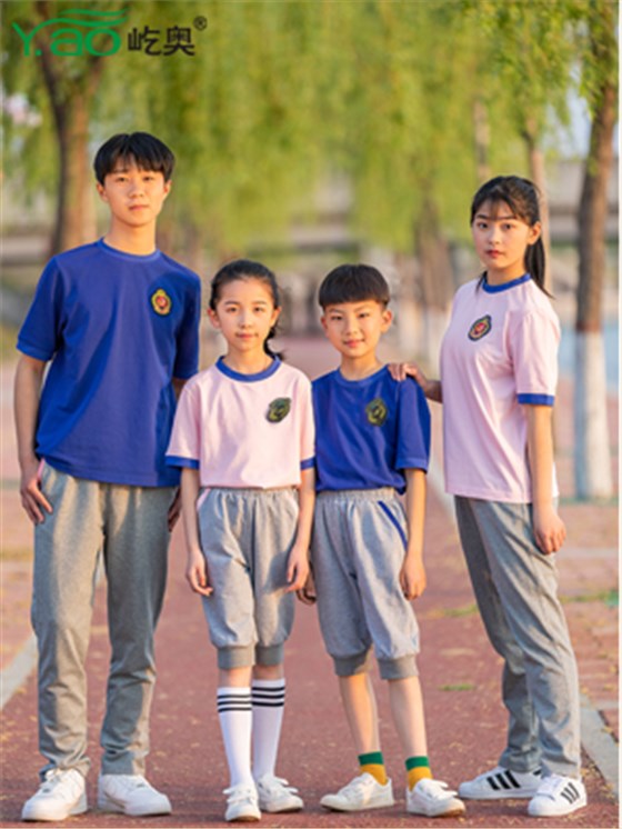 屹奧網(wǎng)站2019小、初、高新款夏季校服套裝
